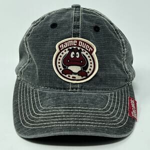 Nintendo Super Mario Bros Dad Hat Baseball Cap Goomba Game Over Strapback Gray